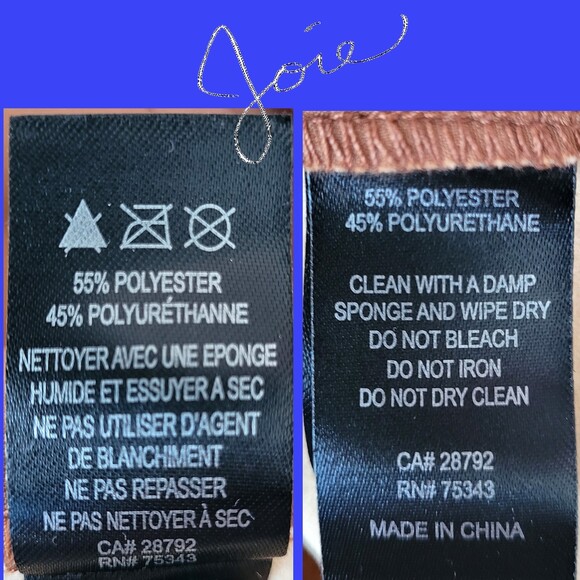 JOIE NEW Faux Leather Smocke-Cinche Waist Straight Leg Jogger L - Picture 10 of 11